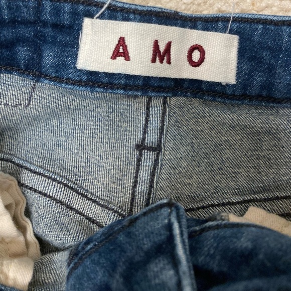 Anthropologie Amo High Rise Stix Crop Skinny Jeans, Women’s, Dark Wash, Size 25 - Picture 2 of 7